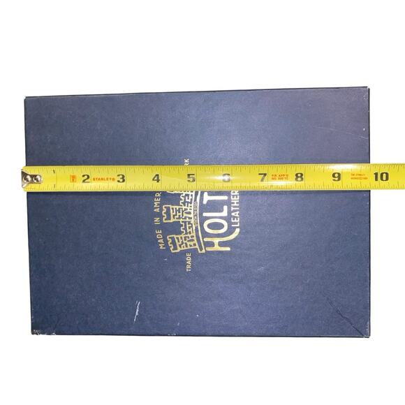 Holtz Leather The Moriah Fine Leather Clutch With Optional Insert Black - Picture 10 of 11